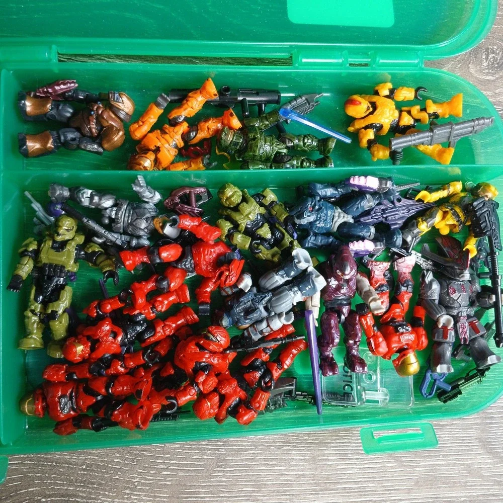 HALO Mega Bloks HUGE LOT of 20+ Figures & Weapons TOY like LEG0 +‎ Loose ZB